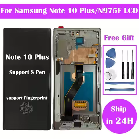Super Amoled Pantalla For Samsung Galaxy Note 10 Plus Display Note10+ N975F LCD Display Touch Screen