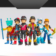FGURA BoBoiBoy NOVA BLIZZARD Sopan Gentar FrostFire Standard & Adu Du
