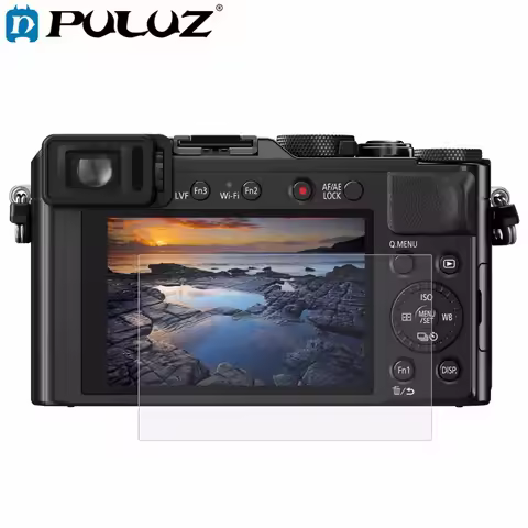 PULUZ Camera Accessories 2.5D Curved Edge 9H Surface Hardness Camera Tempered Glass Screen Protector