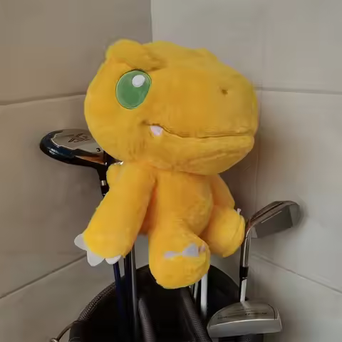 Agumon Golf Driver Head Cover Golf 460cc Wood Plush Dragon Headcover
