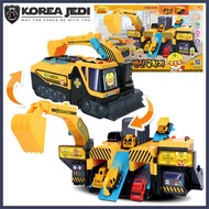 Pororo และ Friends-ชุดของเล่นรถตักดิน Pororo 2คันมินิ/ศูนย์สำนักงานอุปกรณ์หนัก/รางสไลด์เมโลดี้ขนาดให