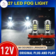 UN 1Piece 27LED H16 Fog Lamp H8 H9 H11 LED Fog Light  9005 HB3 9006 HB4 P13W Car LED Fog Bulbs 6000K