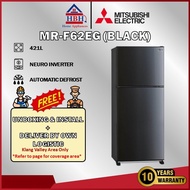 (Free Install)Mitsubishi 389L | 421L 2 Door Inverter Top Freezer Refrigerator Fridge MR-FX43EN | MR-
