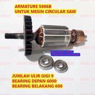 5806B Armature MesinSaw 7 inc Angker Rotor Sirkel 5806 B