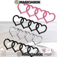 MAGICIANOK Trunk Tail Label Badge, ABS Plastics Heart-shaped Love Heart Logo Rear, Personality Modif