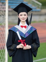 High-Quality Masters Gown Bachelors Gown Academic Robe Science And Literature Degree Graduation Cere