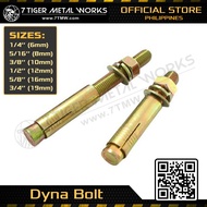 Dyna Bolt 1/4 to 5/16 inches / Concrete Anchor Bolt / Expansion Bolt / Mechanical Anchoring