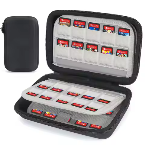 80 Switch Game Case for Nintendo Switch, [Hard Shell] Portable Switch Game Card Case with 80 Game Ca