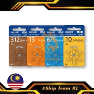 Germany Made Original Maxell Hearing Aid Battery Bateri Alat Pendengaran 助听器电池 PR41 PR44 PR48 PR536 