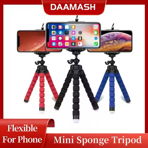 Sponge Octopus Tripod Universal Lazy Mobile Phone Holder Portable Camera Tripod plus Mobile Phone Cl