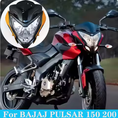 Motorcycle Headlight Assembly for BAJAJ PULSAR 150 200 with Fairing - Headlamp PULSAR150 PULSAR200 M