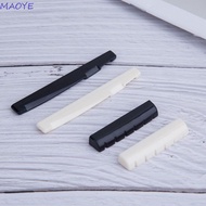 MAOYE Guitar Bridge Saddle Electric Guitar Bone Nut Musical Durable Guitar Saddle Guitar Nut 6 Strin