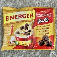 Energen Topping Beng Beng Balls Vanilla Flavored Cereal Milk Drink Topping Beng-Beng Chocolate Balls