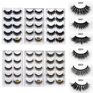 3d 5 pairs natural false eyelashes h13 h03 h01 g800 g803 h15 h12 h09 h02 h04 h05 h06 h07 h10 h08 h09