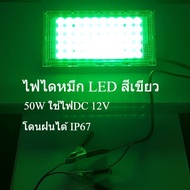 ไฟไดหมึก ตกหมึก ไฟตกปลา ไฟสปอตไลต์ ไฟDC12V ขนาด21x10x2cm LED 50วัตต์ กันน้ำ IP67 Flood light แอลอีดี