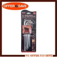 ONS 9pcs Cr-V Hex Key Set / Ball Point Allen Key / Wrench Set / Long Arm- SDY94084