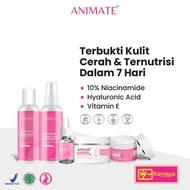 ANIMATE Instant Whitening Series Day Cream Night Cream/ Facial Wash/ Toner/ Serum/