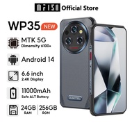 OUKITEL WP35 5G 24GB+256GB Mobile 6.6” FHD+ 2.4K 60HZ Screen 64MP+8MP Night Vision Handphone  Androi