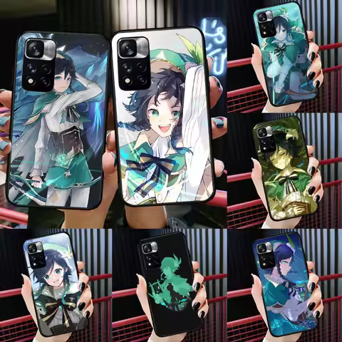 Genshin Impact Venti Case For Xiaomi Redmi Note 13 12 11 9 10 14 Pro 9S 10S 11S 12S Redmi 14C 10C 12