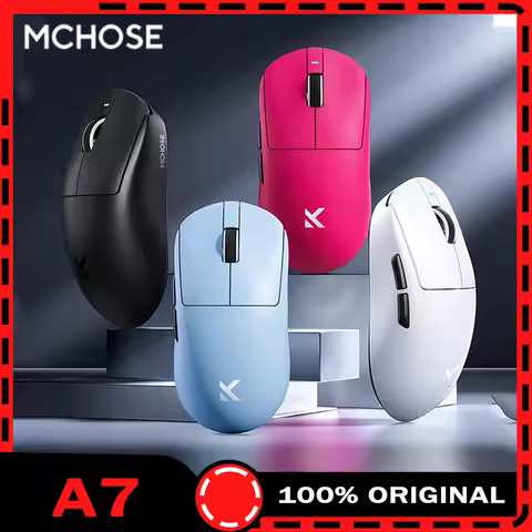 MCHOSE A7 Pro Ultra Gaming Mouse Three Mode Bluetooth Wireless Mouse 8K PAW3950 E-sports Lightweight