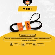FAN BELT TOYOTA INNOVA DIESEL 2500CC FORTUNER HILUX DIESEL - 7 PK 1516