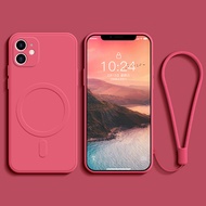 SoCouple Magnetic Original Magsafe Wireless Charging Liquid Phone Case For iPhone 12 11 13 Pro Max M