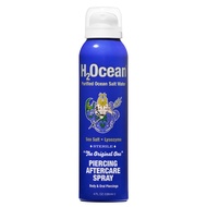 H2Ocean Piercing Aftercare Spray - Sea Salt Saline Piercing Spray for Piercing Aftercare - Natural, 