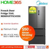 (PRE-ORDER) Midea French Door Fridge 516L MDRF697FIC45SG