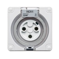 BOSS 3 Round Civil Servant Socket IP56 32A 250V B56SO332