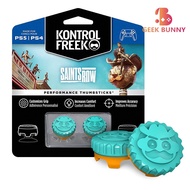 KontrolFreek Saints Row Performance Thumbsticks for Playstation 5 (PS5) and Playstation 4 (PS4) | 2 Mid-Rise, Hybrid