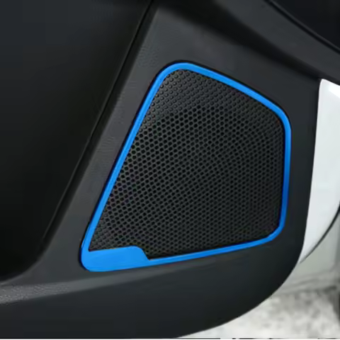 4pcs For Ford Focus 3 4 MK3 MK4 2012-2018 Stainless Steel Door Speaker Audio Sound Frame Ring Moldin