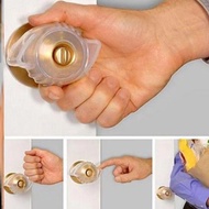 A-6🏅Handle Gloves round Lock Sleeve Protective Cover Spherical Lock Anti-Collision Suite Door Lock Luminous Door Handle