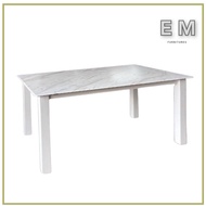 EM 2.5x4 laminate marble square table dining table