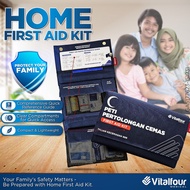 Premium First Aid Kit For Home Vitalfour beg pertolongan cemas