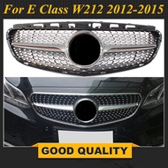 Diamond Grill for Mercedes Benz front bumper grille racing grille E-class W212 E200 E280 E300 E240 2