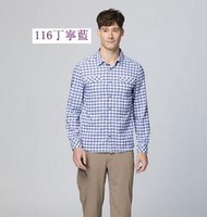 多件優惠【Wildland荒野】男彈性格紋輕薄抗UV長袖襯衫0B31202 /排汗襯衫/防曬襯衫/登山襯衫/野雁