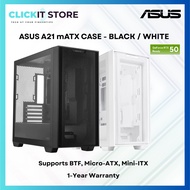 ASUS A21 mATX Tower Case Desktop PC Casing | CS-AS-A21-BLK / CS-AS-A21-WHT