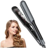 2-In-1 H2O Steam Straightener Curler - Salon-Grade Shine Moisturizing Tool For All Hair Types (110V-