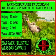 Jaring burung Perkutut 20x2.Jaring burung perkutut Jala burung kutilang Perangkap burung kacer Jebakan burung murai batu Jaring burung punai Jaring burung cililin Jala burung kenari Perangkap burung puyuh Jaring burung cucak. Jaring burung siap pakai