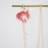 花泰獅金魚毛衣鏈三色入 獨立設計 好運錦鯉創意配飾 交換禮物