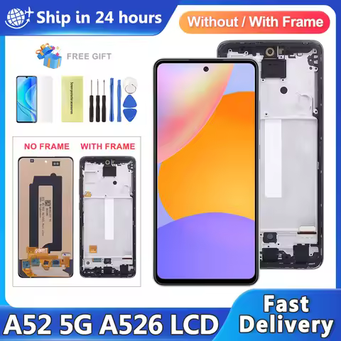 TFT For Samsung Galaxy A52 5G SM-A526B A526B/DS A5260 A526W A526U A526U1 LCD Display Touch Screen Di