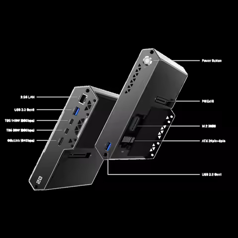 DEG2 TB5 plus OCuLink hardware 64Gbps PCIE 4.0*4 / DEG1 OCulink Graphics Docking Station for UM880/8