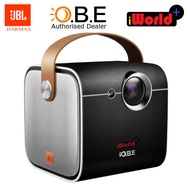 OBE Portable Smart LED Projector built-in battery Android JBL harman speaker 350 ANSI Lumens 3D Bluetooth WiFi xgimi mogo pro halo h2 h3 fengmi formovie dice lumos jmgo xiaomi youth edition fengmi wemax one alr screen iworld plus 4k roku tv firestick ps5