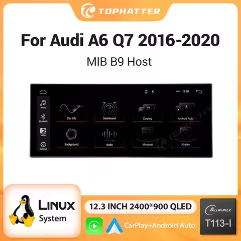 12.3'' Car Radio Multimedia Player Screen Display Wireless CarPlay Android Auto Airplay Autolink For