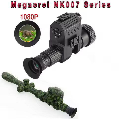 Megaorei NK007plus 200-400M Monocular 1080P Digital Night Vision Scope Infrared Camcorder with 4x Zo