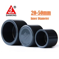 5pcs End Cap Black Color Sanking PVC Pipe Ending High Quality PVC Fittings Inner Diameter 20mm to 50