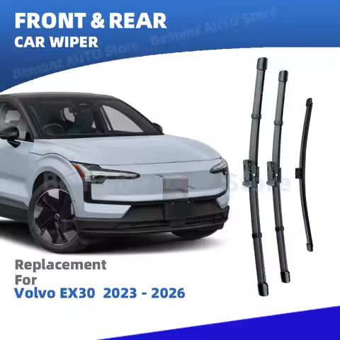 LHD RHD Front Rear Windshield Wiper Blades For Volvo EX30 2023 2024 2025 2026 3pc Windscreen Car Acc