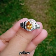cincin lelaki silver 925 permata kuning, cincin lelaki permata kuning perak 925, silver 925 men ring