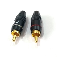 8 pcs 12pcs 24pcs 50 pcs High Quality Nakamichi RCA Plug Solder RCA Adapter 24K Gold Plated Audio Plug