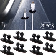 20/10/5/1pcs Car Dashboard Mobile Phone Cable Holder Clip Organizer Charger Cable Line Management Clamp Auto Interior Accessories Cable Fixer